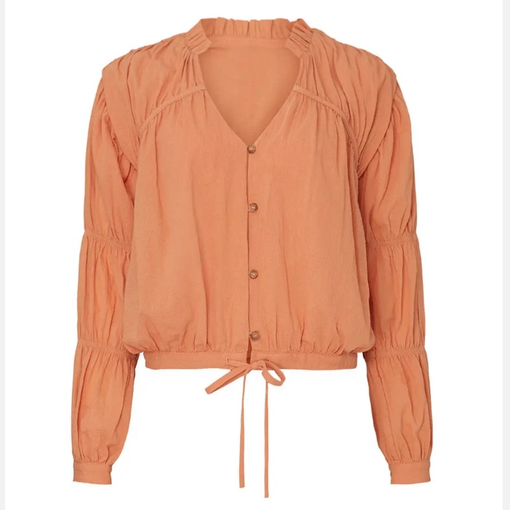 Love, Whit by Whitney Port Orange Blouse